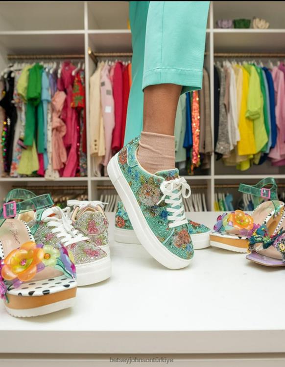 Sidny çiçek N26HX9 kadınlar Betsey Johnson ayakkabı