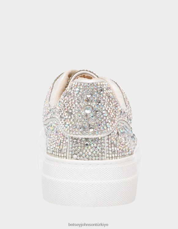 Sidny rhinestones N26HX1 kadınlar Betsey Johnson ayakkabı