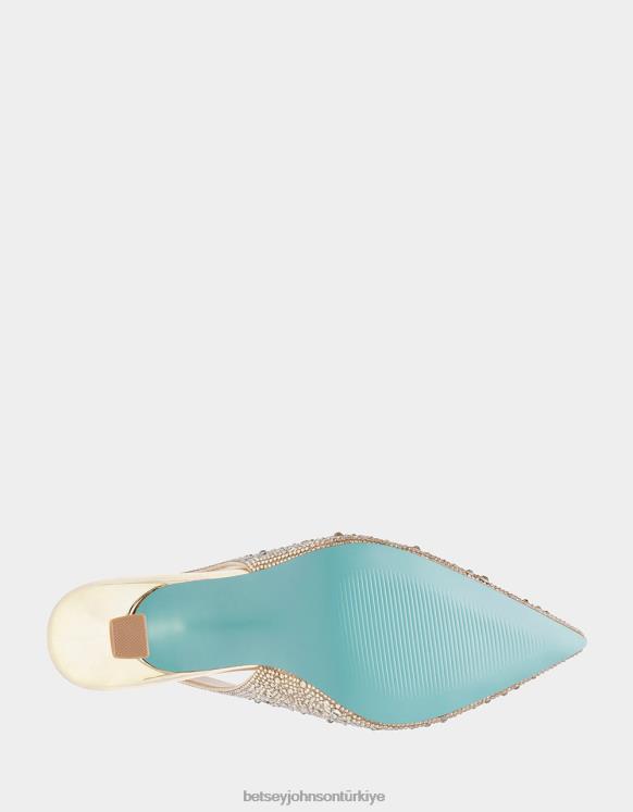 Clark altın N26HX93 kadınlar Betsey Johnson ayakkabı