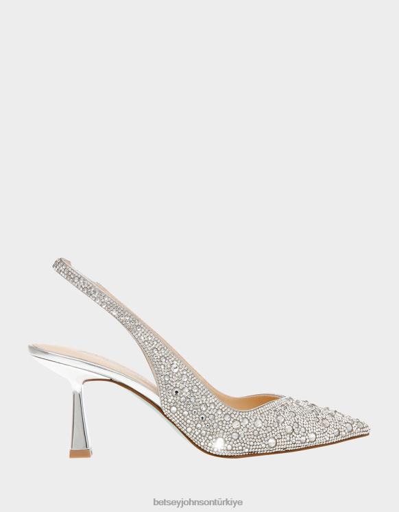 Clark gümüş N26HX18 kadınlar Betsey Johnson ayakkabı