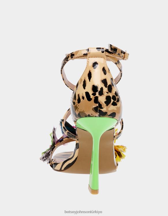 Everlee leopar çok N26HX76 kadınlar Betsey Johnson ayakkabı