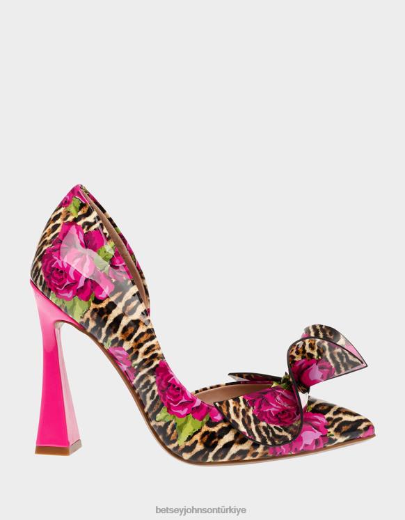 asil-p leopar çok N26HX87 kadınlar Betsey Johnson ayakkabı