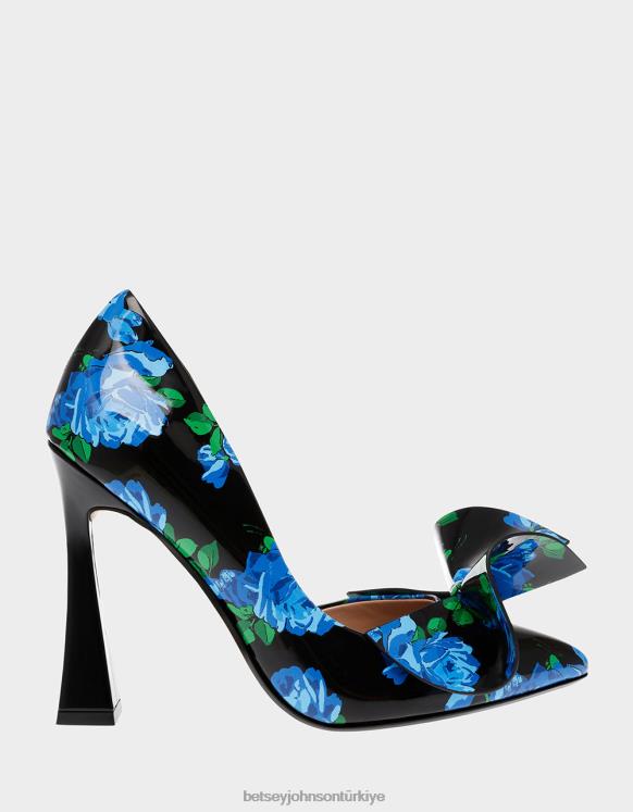 asil-p mavi çok N26HX128 kadınlar Betsey Johnson ayakkabı