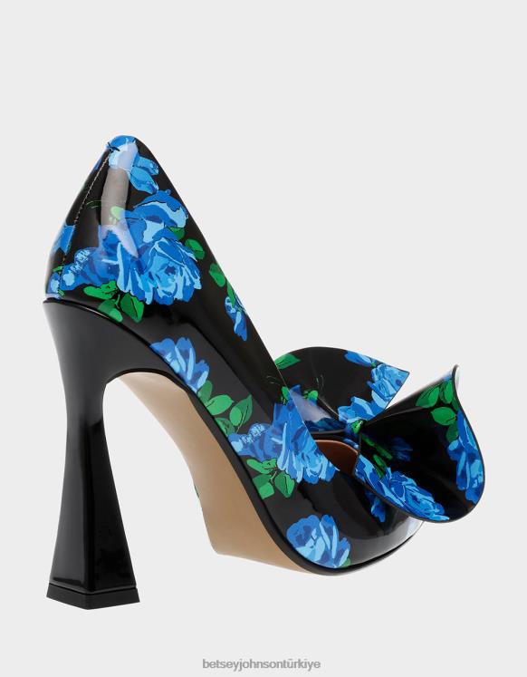 asil-p mavi çok N26HX128 kadınlar Betsey Johnson ayakkabı