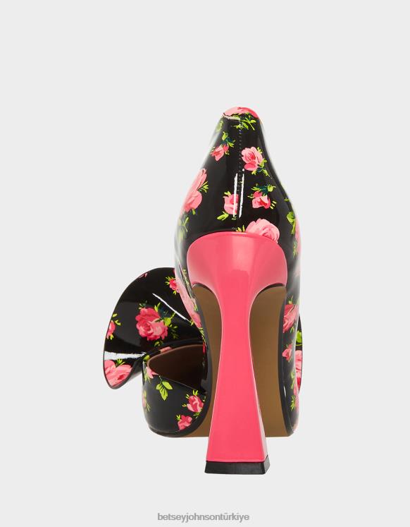 asil-p siyah çok N26HX124 kadınlar Betsey Johnson ayakkabı