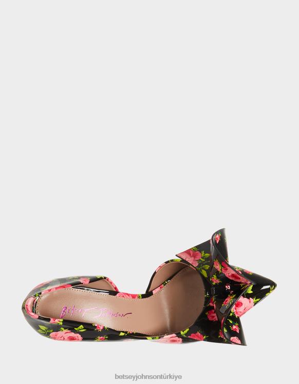 asil-p siyah çok N26HX124 kadınlar Betsey Johnson ayakkabı