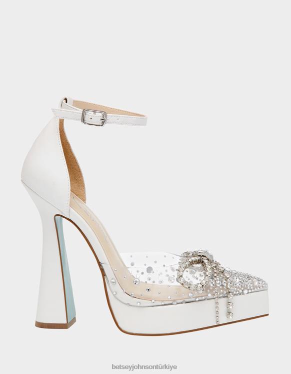 canım beyaz N26HX83 kadınlar Betsey Johnson ayakkabı