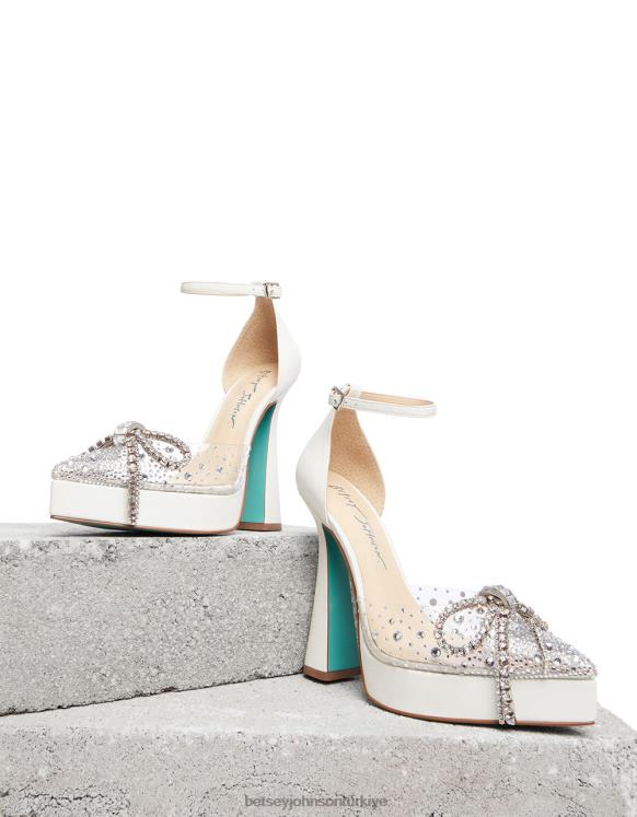 canım beyaz N26HX83 kadınlar Betsey Johnson ayakkabı