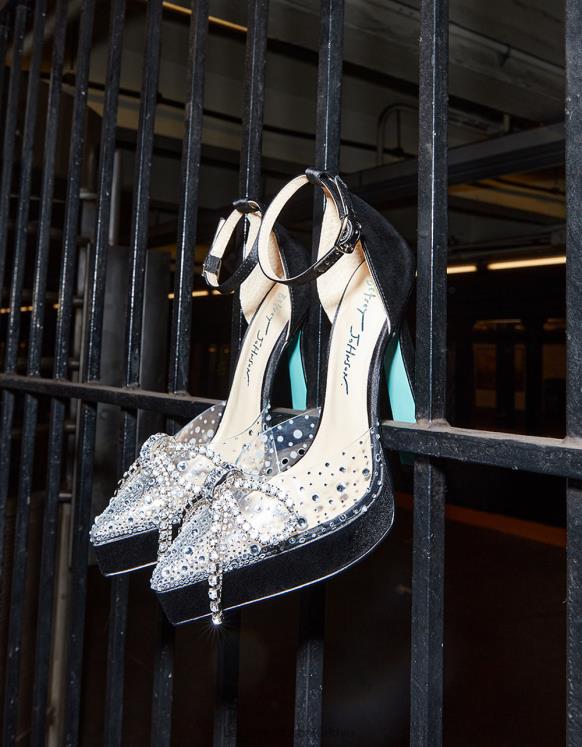 canım siyah saten N26HX85 kadınlar Betsey Johnson ayakkabı