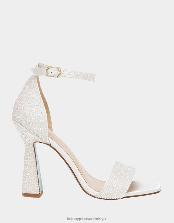 dani fildişi N26HX52 kadınlar Betsey Johnson ayakkabı