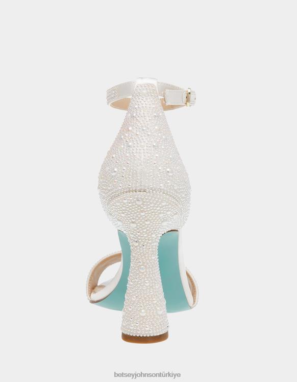 dani fildişi N26HX52 kadınlar Betsey Johnson ayakkabı