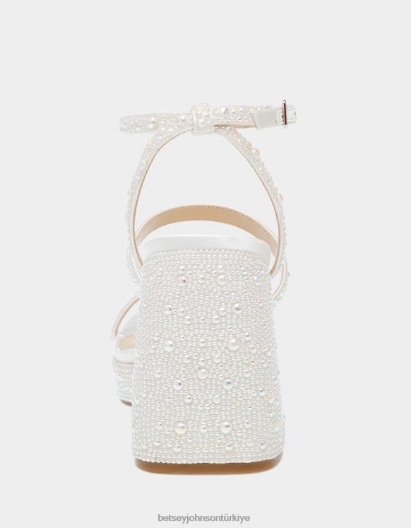 denni fildişi N26HX69 kadınlar Betsey Johnson ayakkabı