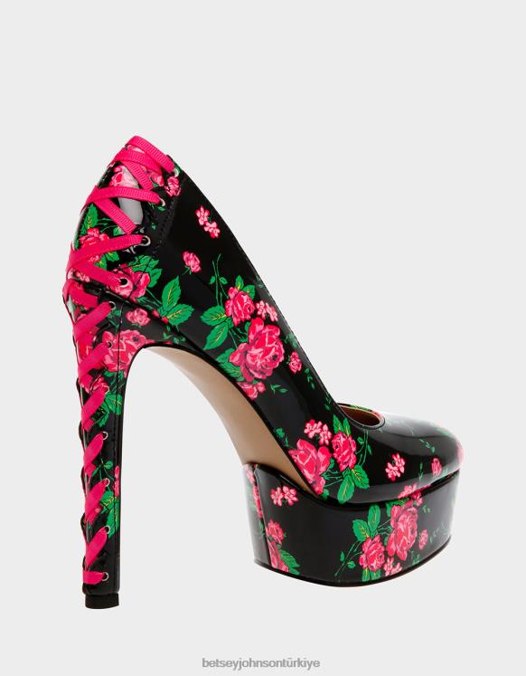 güzel siyah çok N26HX109 kadınlar Betsey Johnson ayakkabı