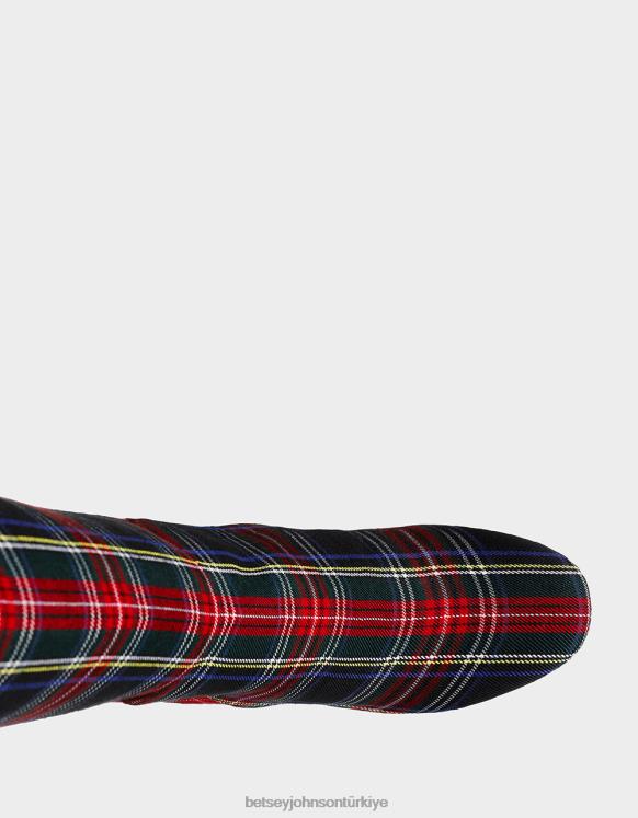 kediotu siyah ekose N26HX173 kadınlar Betsey Johnson ayakkabı