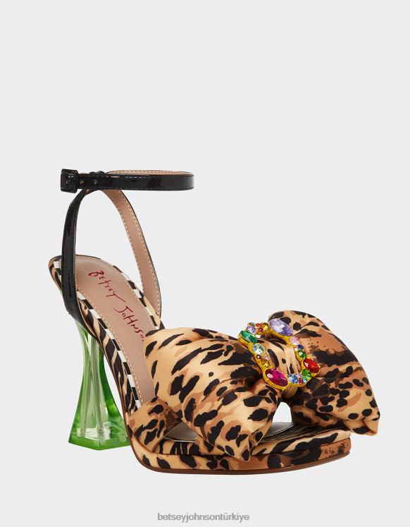 kirpi leopar çok N26HX49 kadınlar Betsey Johnson ayakkabı