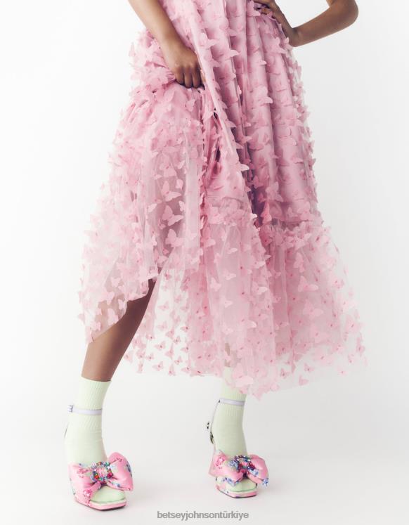kirpi pembe çok N26HX73 kadınlar Betsey Johnson ayakkabı