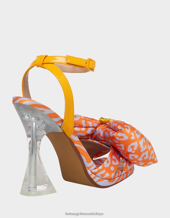 kirpi turuncu çok N26HX55 kadınlar Betsey Johnson ayakkabı