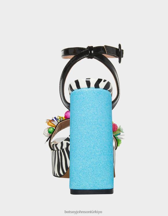 Ürdün siyah çok N26HX104 kadınlar Betsey Johnson ayakkabı