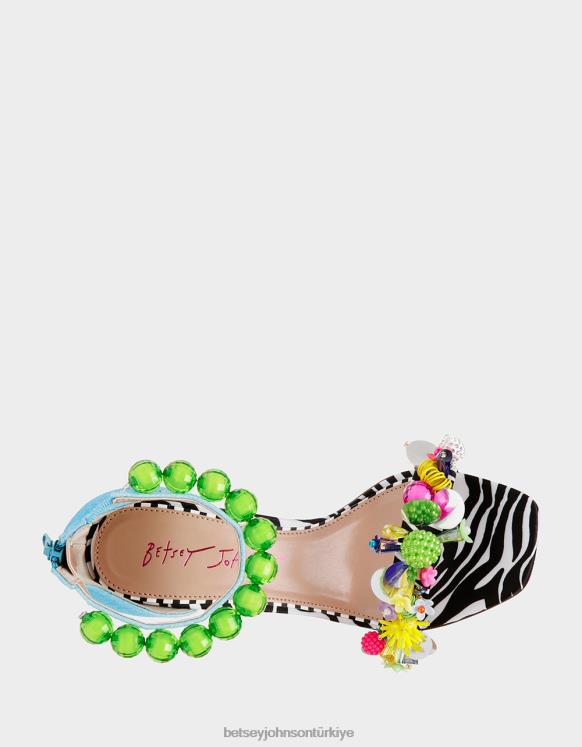 salak mavi çok N26HX111 kadınlar Betsey Johnson ayakkabı