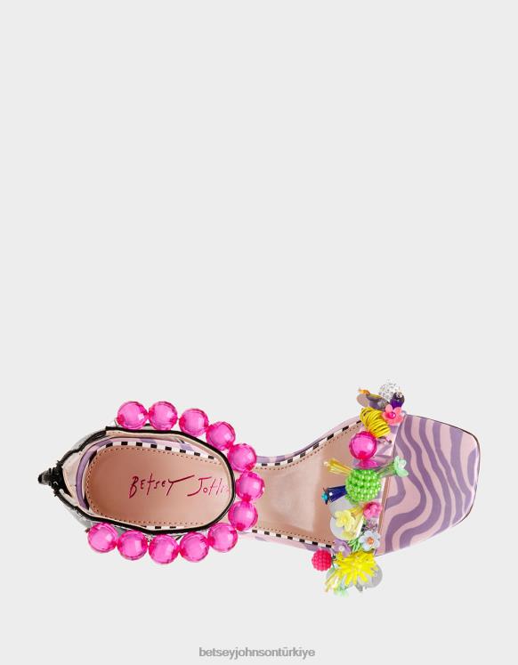 salak pembe çok N26HX98 kadınlar Betsey Johnson ayakkabı