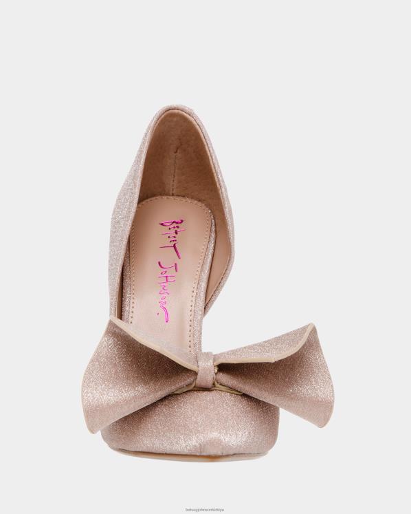soylu Şampanya N26HX62 kadınlar Betsey Johnson ayakkabı