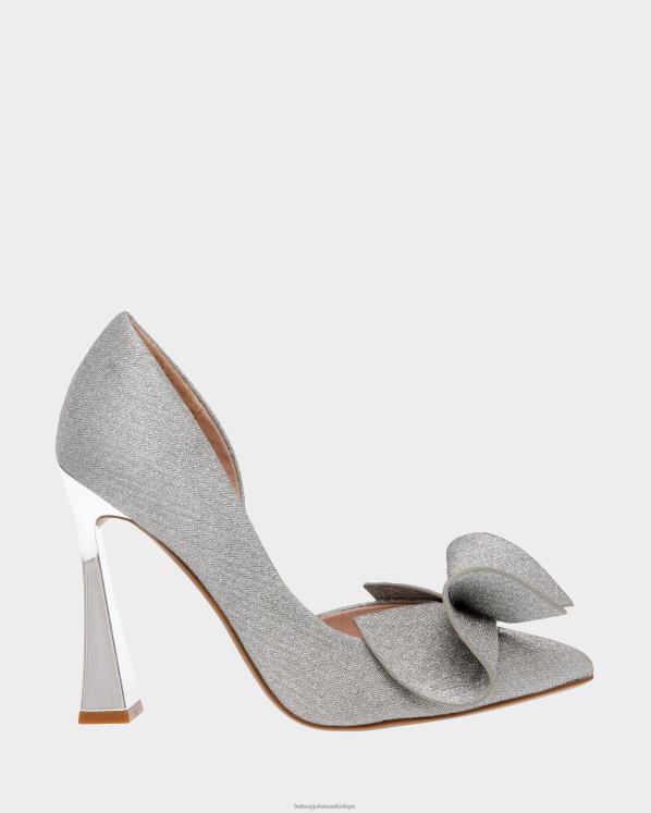 soylu gümüş N26HX26 kadınlar Betsey Johnson ayakkabı