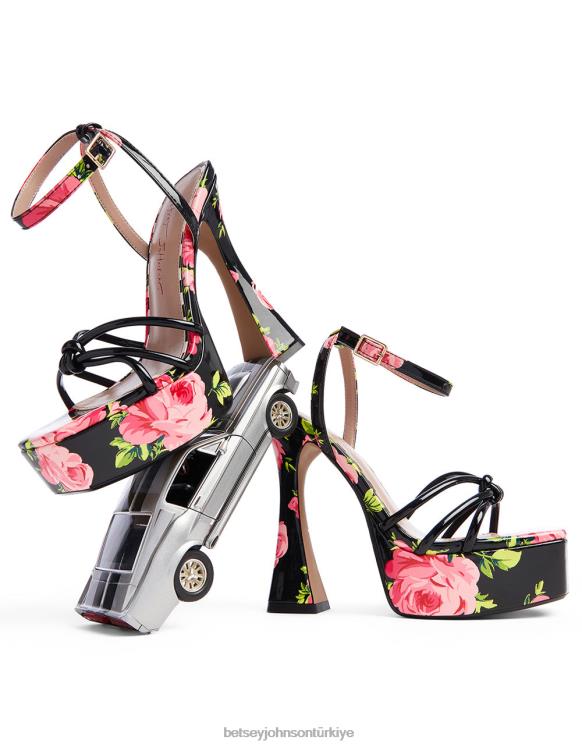 tiki siyah çok N26HX160 kadınlar Betsey Johnson ayakkabı