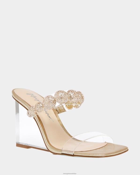 truva altın N26HX141 kadınlar Betsey Johnson ayakkabı