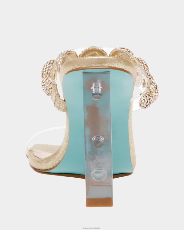 truva altın N26HX141 kadınlar Betsey Johnson ayakkabı