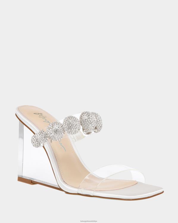 truva fildişi N26HX162 kadınlar Betsey Johnson ayakkabı