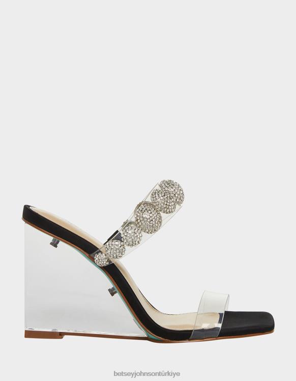 truva siyah N26HX163 kadınlar Betsey Johnson ayakkabı