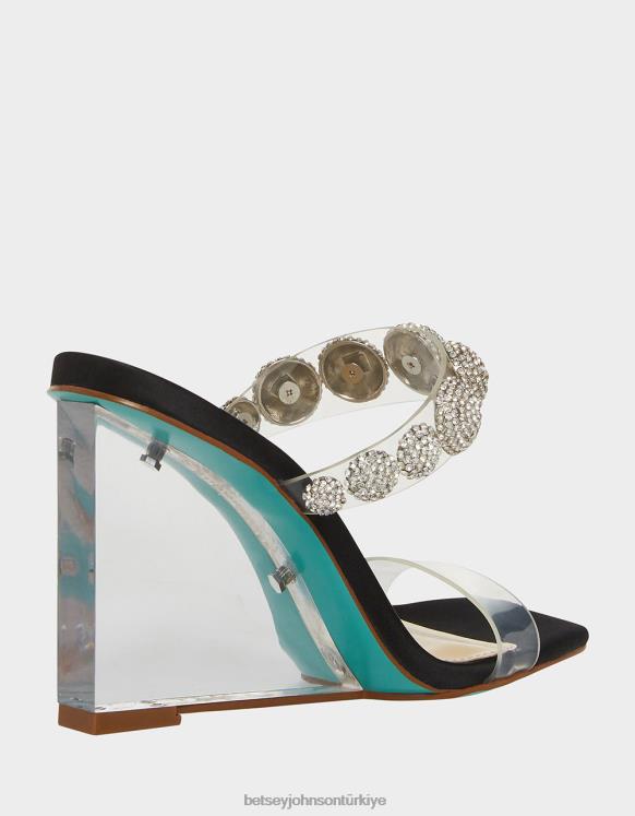 truva siyah N26HX163 kadınlar Betsey Johnson ayakkabı