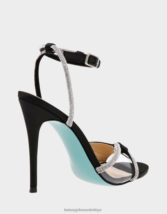 vera siyah saten N26HX142 kadınlar Betsey Johnson ayakkabı