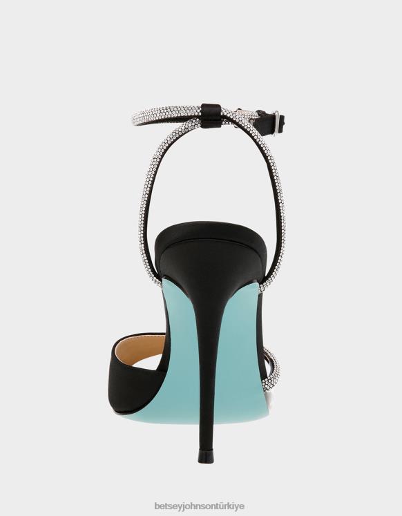 vera siyah saten N26HX142 kadınlar Betsey Johnson ayakkabı