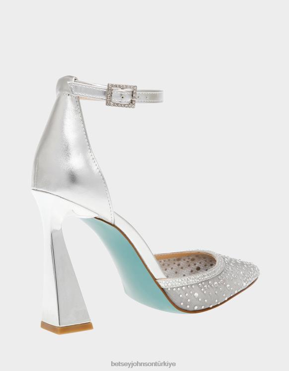 viyola gümüş N26HX29 kadınlar Betsey Johnson ayakkabı