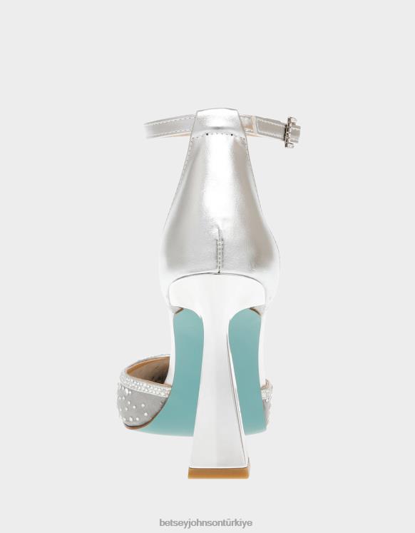 viyola gümüş N26HX29 kadınlar Betsey Johnson ayakkabı