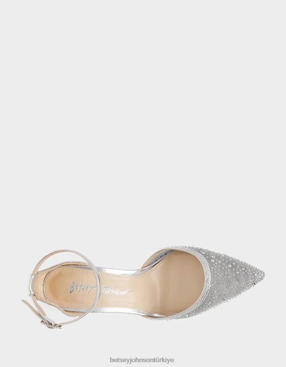viyola gümüş N26HX29 kadınlar Betsey Johnson ayakkabı