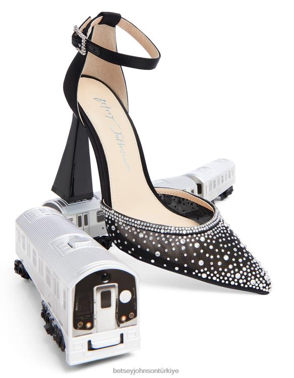 viyola siyah N26HX166 kadınlar Betsey Johnson ayakkabı
