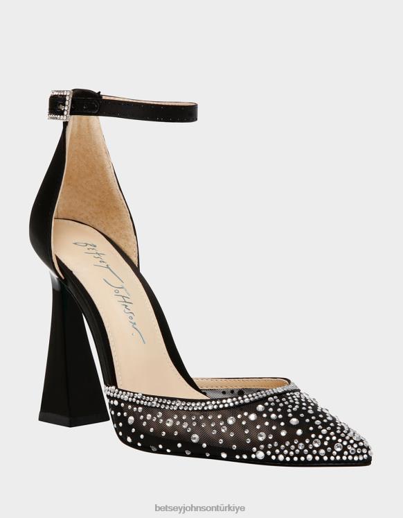 viyola siyah N26HX166 kadınlar Betsey Johnson ayakkabı