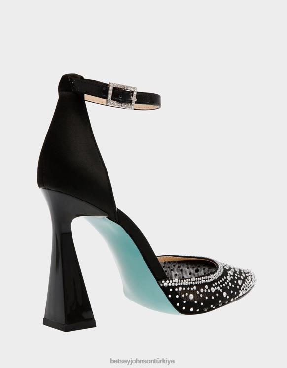 viyola siyah N26HX166 kadınlar Betsey Johnson ayakkabı