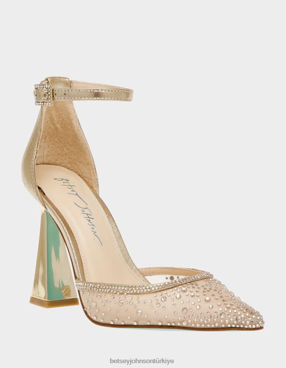 viyola tozlu altın N26HX108 kadınlar Betsey Johnson ayakkabı