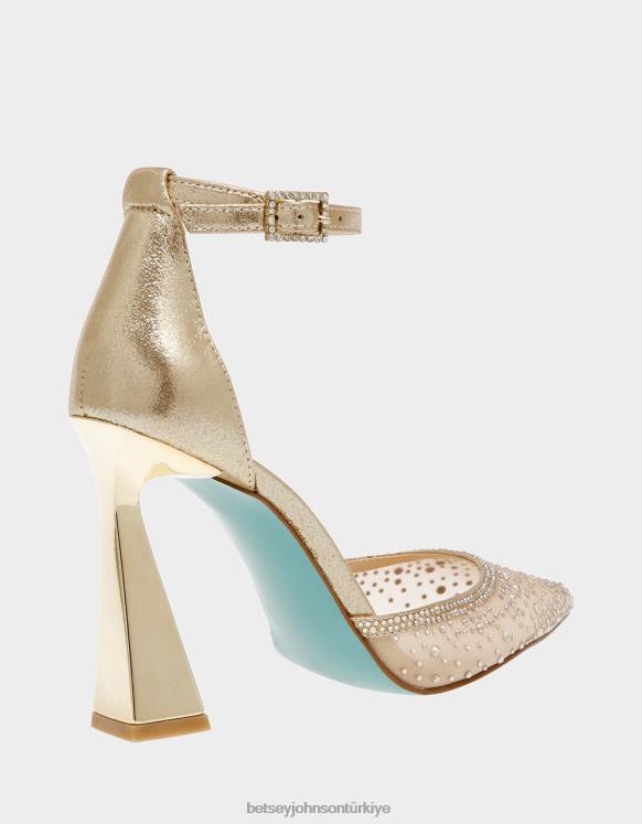 viyola tozlu altın N26HX108 kadınlar Betsey Johnson ayakkabı