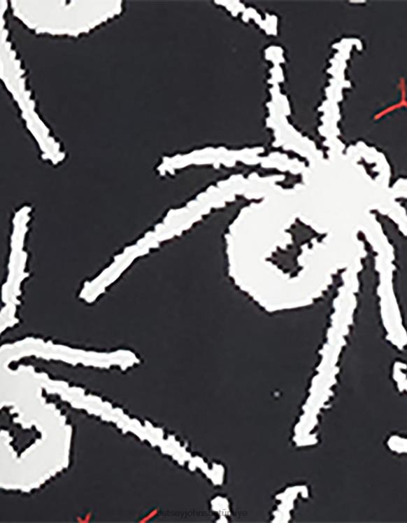 80th bash çıt çıt önü mini etek siyah beyaz N26HX297 kadınlar Betsey Johnson Giyim